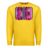 Lemon valentine's day floral leopard brushstroke Premium Sweatshirt - AdoDesignShop