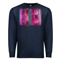 Valentine's Day Floral Leopard Brushstroke Premium Sweatshirt | Teevron