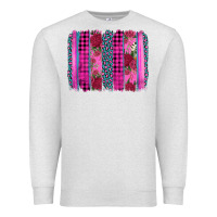 Oatmeal Heather valentine's day floral leopard brushstroke Premium Sweatshirt - AdoDesignShop