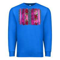 True Royal valentine's day floral leopard brushstroke Premium Sweatshirt - AdoDesignShop