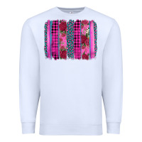 White valentine's day floral leopard brushstroke Premium Sweatshirt - AdoDesignShop