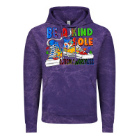 Cloud Purple Be a kind sole Autism Awareness Vintage Hoodie - FaDigitalArtStudio