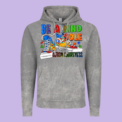 Be A Kind Sole Autism Awareness Vintage Hoodie Designed By Fadigitalartstudio