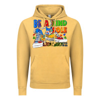 Vintage Mustard Be a kind sole Autism Awareness Vintage Hoodie - FaDigitalArtStudio