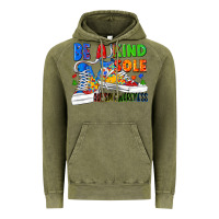 Vintage Olive Be a kind sole Autism Awareness Vintage Hoodie - FaDigitalArtStudio