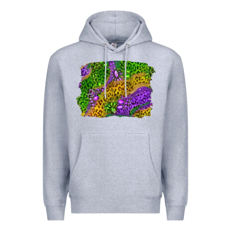 Leopard Gemstone Mardi Gras Premium Hoodie by RanaPortraitStore | Teevron