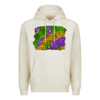 Oatmeal Heather Leopard Gemstone Mardi Gras Premium Hoodie - RanaPortraitStore