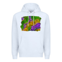White Leopard Gemstone Mardi Gras Premium Hoodie - RanaPortraitStore