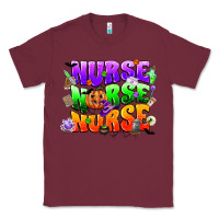 Burgundy nurse nurse nurse halloween Classic Tee - CowGirlArtShop