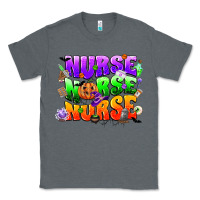 Charcoal Heather nurse nurse nurse halloween Classic Tee - CowGirlArtShop