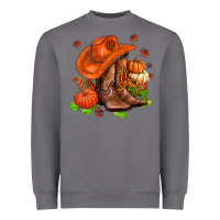 Storm fall pumpkins  cowgirl  and roses Heavyweight Sweatshirt - AdoDesignShop