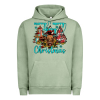 Pigment Oil Green merry christmas Urban Hoodie - JahusDesignShop