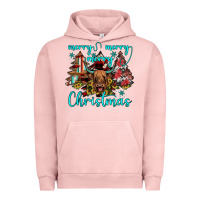 Pigment Salmon merry christmas Urban Hoodie - JahusDesignShop