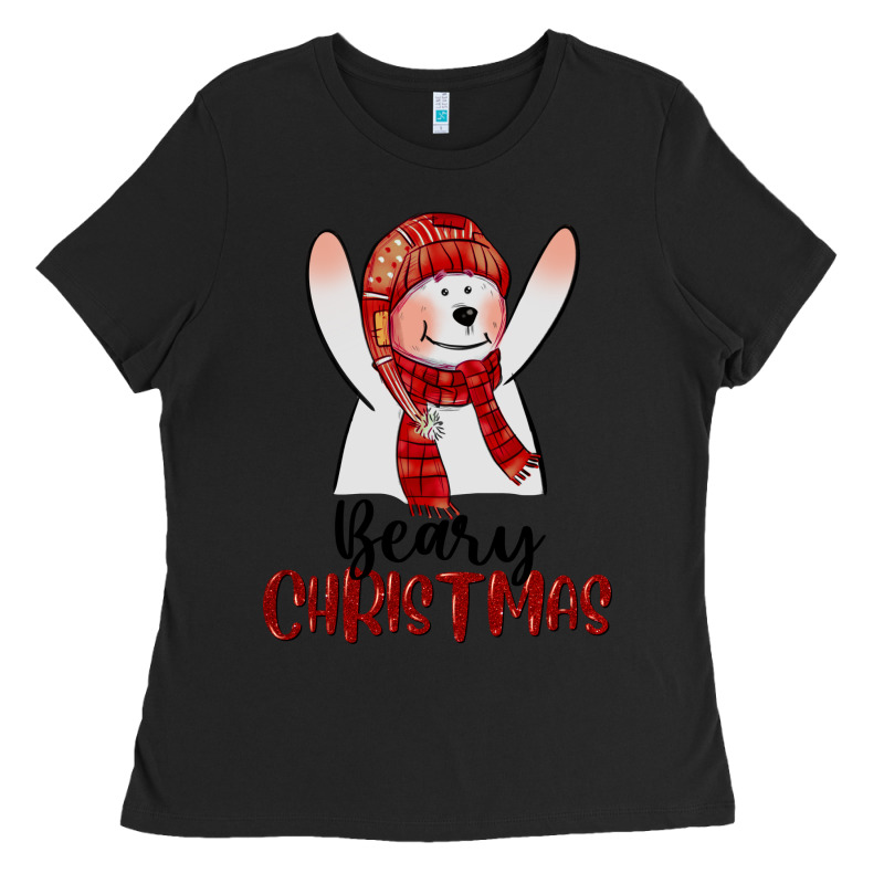 Beary Christmas Ladies Tee by CowGirlArtShop | Teevron