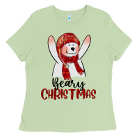 Matcha beary christmas Ladies Tee - CowGirlArtShop