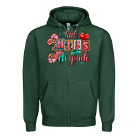 Sports Green little miss 3 rh   grade Zipper Hoodie - AdoDesignShop