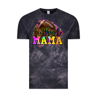 Cloud Black football mama Vintage Tee - OliviaCreatesArt