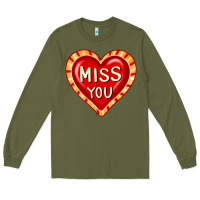 Army Green valentine's day hearts 6 Long Sleeve Tee - FaDigitalArtStudio