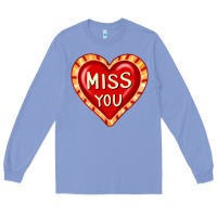 Colony Blue valentine's day hearts 6 Long Sleeve Tee - FaDigitalArtStudio
