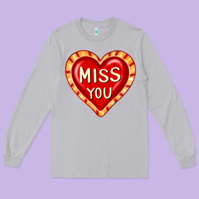 Valentine's Day Hearts 6 Long Sleeve Tee Designed By Fadigitalartstudio