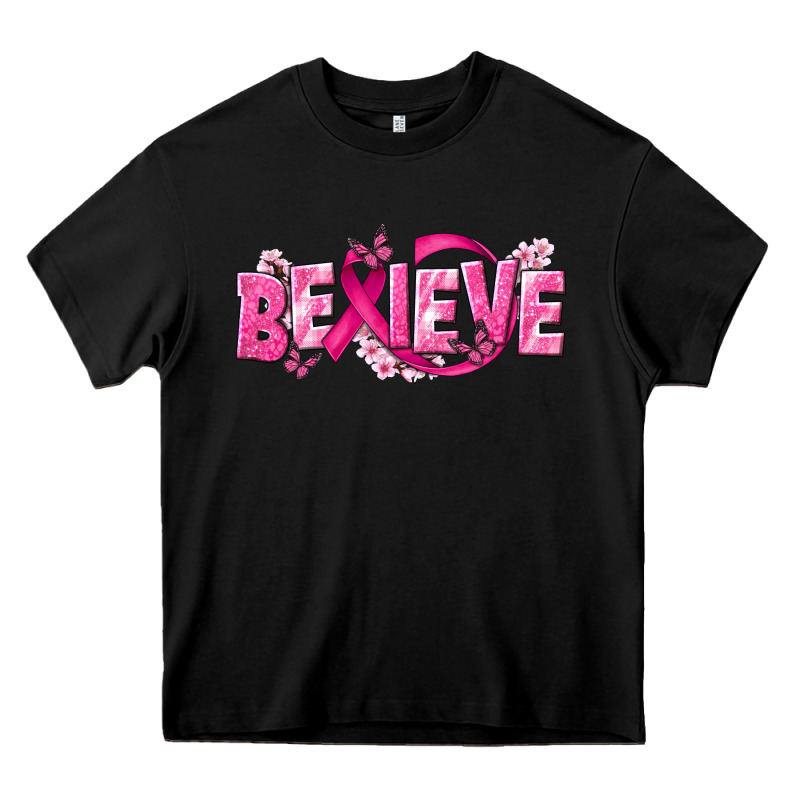 Cancer Believe Heavy Core Tee by NancyCooperArtShop | Teevron