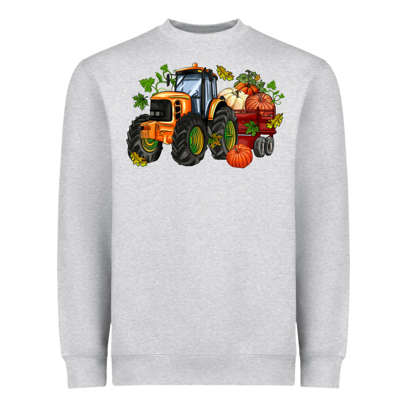 Fall Tractor With Pumpkin Heavyweight Sweatshirt by AdoDesignShop | Teevron