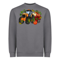Storm fall tractor with pumpkin Heavyweight Sweatshirt - AdoDesignShop