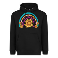Black rainbow sunflower Heavyweight Hoodie - AdoDesignShop