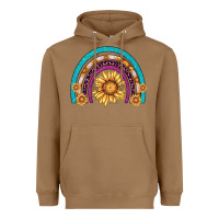 Toasted Coconut rainbow sunflower Heavyweight Hoodie - AdoDesignShop