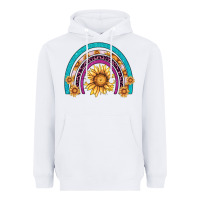 White rainbow sunflower Heavyweight Hoodie - AdoDesignShop