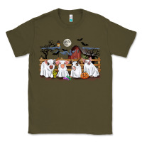 Army Green halloween pigs Classic Tee - CowGirlArtShop