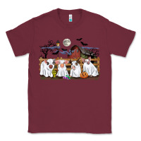 Burgundy halloween pigs Classic Tee - CowGirlArtShop