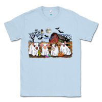 Dusty Blue halloween pigs Classic Tee - CowGirlArtShop