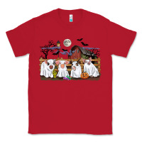 Red halloween pigs Classic Tee - CowGirlArtShop
