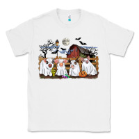 White halloween pigs Classic Tee - CowGirlArtShop