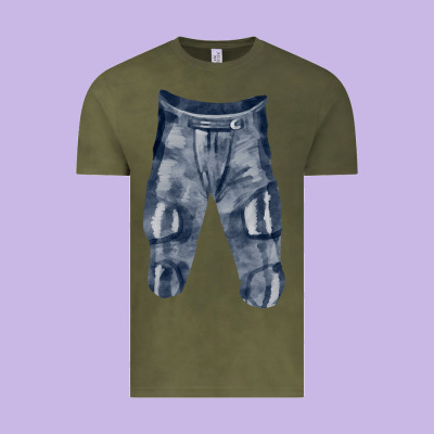 Football Padded Pant Fa Element Vintage Tee Designed By Fadigitalartstudio