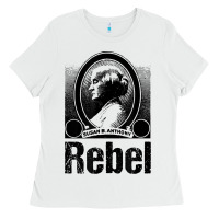 White political rebel tshirt susan b anthony women's history gift Ladies Tee - baoMotion