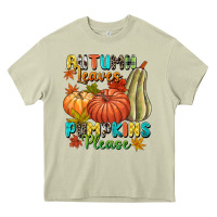 Mossy Autumn leaves pumpkins please Heavy Core Tee - NancyCooperArtShop