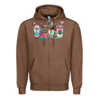 Chestnut nurse  coffee cup Zipper Hoodie - AdoDesignShop