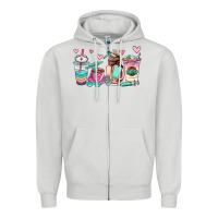 Dove Grey nurse  coffee cup Zipper Hoodie - AdoDesignShop