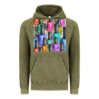 Vintage Olive colorful nail polish seamless pattern bbs Vintage Hoodie - BundleAndBundleShop
