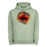 Pigment Oil Green christmas patch Urban Hoodie - JahusDesignShop