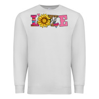 Dove Grey love sunflower valentines day Premium Sweatshirt - AdoDesignShop