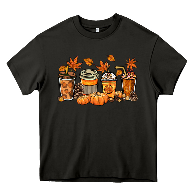 Fall Coffee Cups Heavy Core Tee by NancyCooperArtShop | Teevron