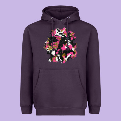 Valentine's Day Cow Patches Heavyweight Hoodie Designed By Adodesignshop
