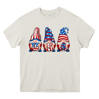 Cream usa fourth of july gnomes Heavy Core Tee - RanaPortraitStore
