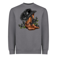Storm black cowgirl  and roses Heavyweight Sweatshirt - AdoDesignShop