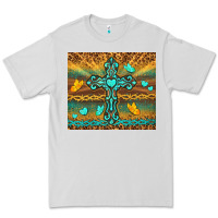 Dove Grey western cross Premium Tee - TumblerDesignByShophia