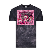 Cloud Black i'm dreaming of a pink christmas Vintage Tee - FaDigitalArtStudio