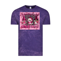 Cloud Purple i'm dreaming of a pink christmas Vintage Tee - FaDigitalArtStudio